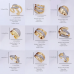 Verstellbarer Zirkon-Ring – 18K vergoldet
