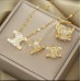 Elegantes Schmuckset mit Zirkonia – 18K vergoldet