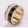 Stilvoller Ring aus Edelstahl, 18K vergoldet,